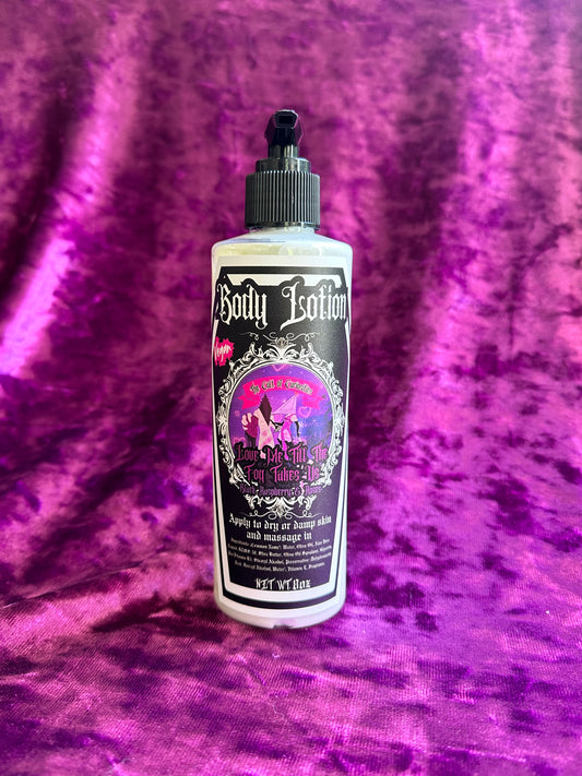 Love me til the fog takes us 8oz body lotion