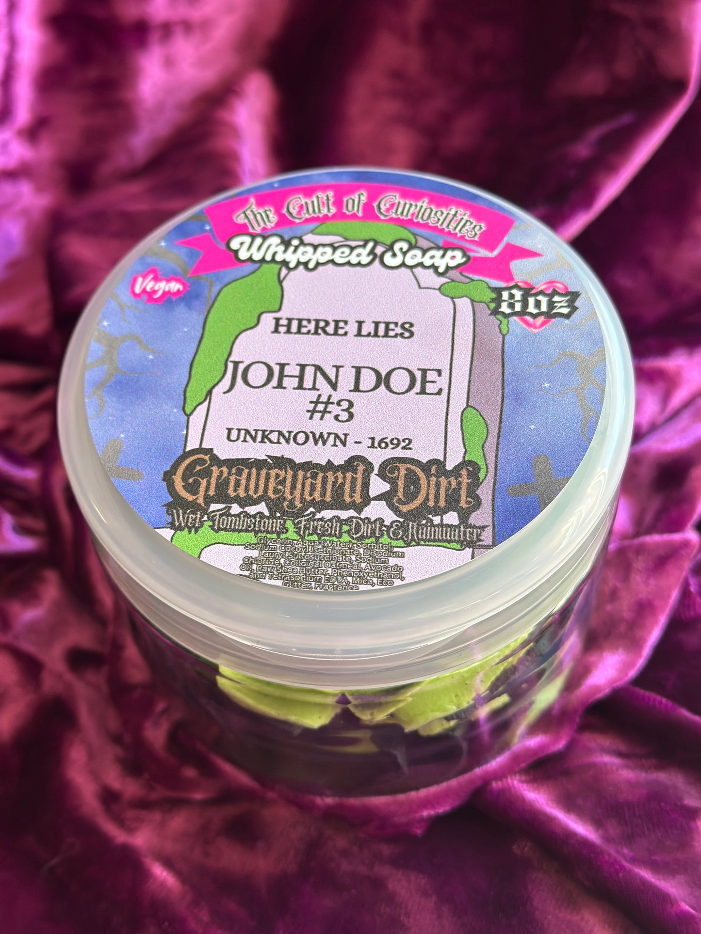 Graveyard dirt 8oz whipped soap