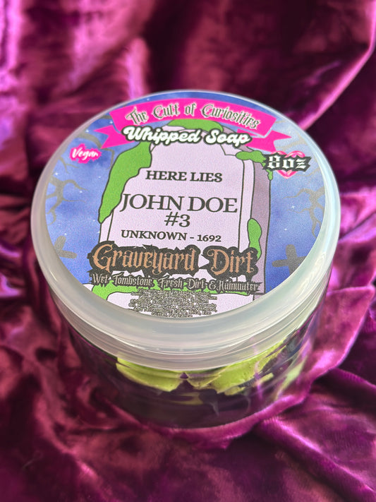Graveyard dirt 8oz whipped soap