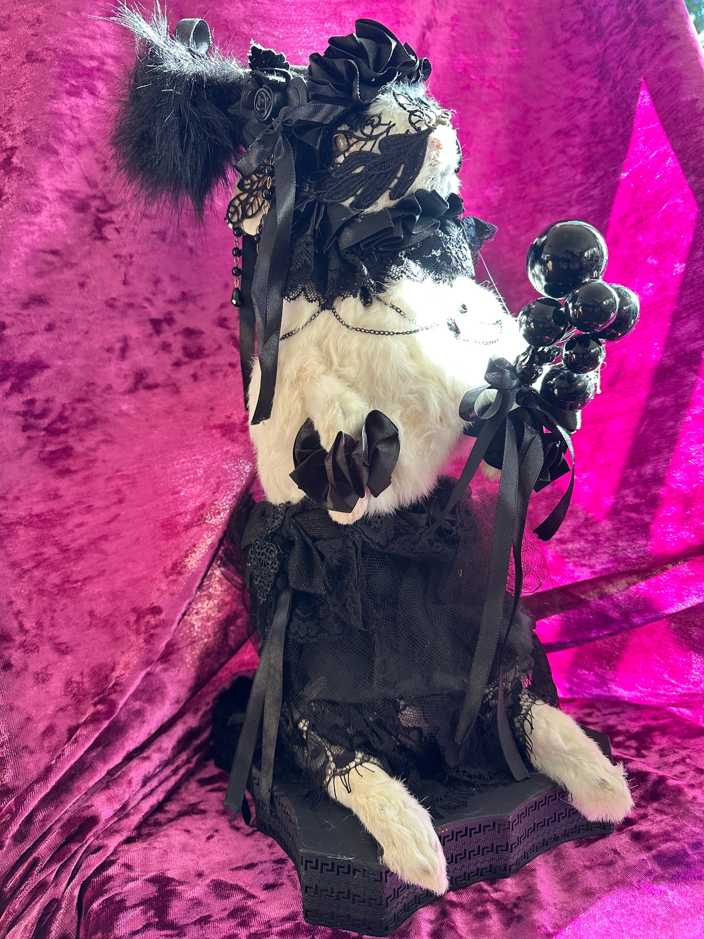 Goth circus bunny taxidermy