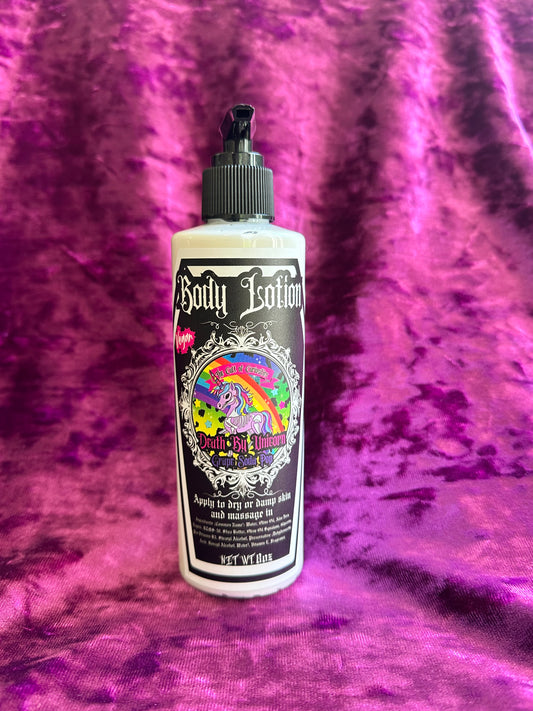 Death by unicorn 8oz body lotion