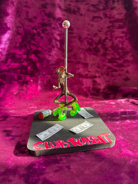 Stripper frog taxidermy