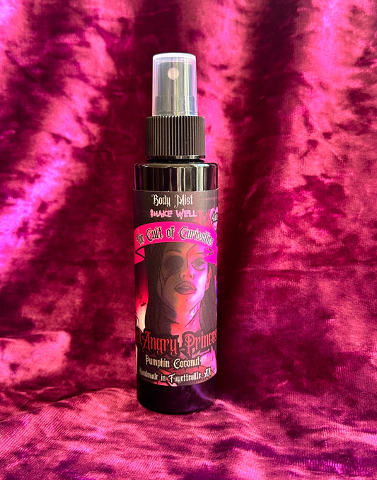 The angry princess 4oz body mist