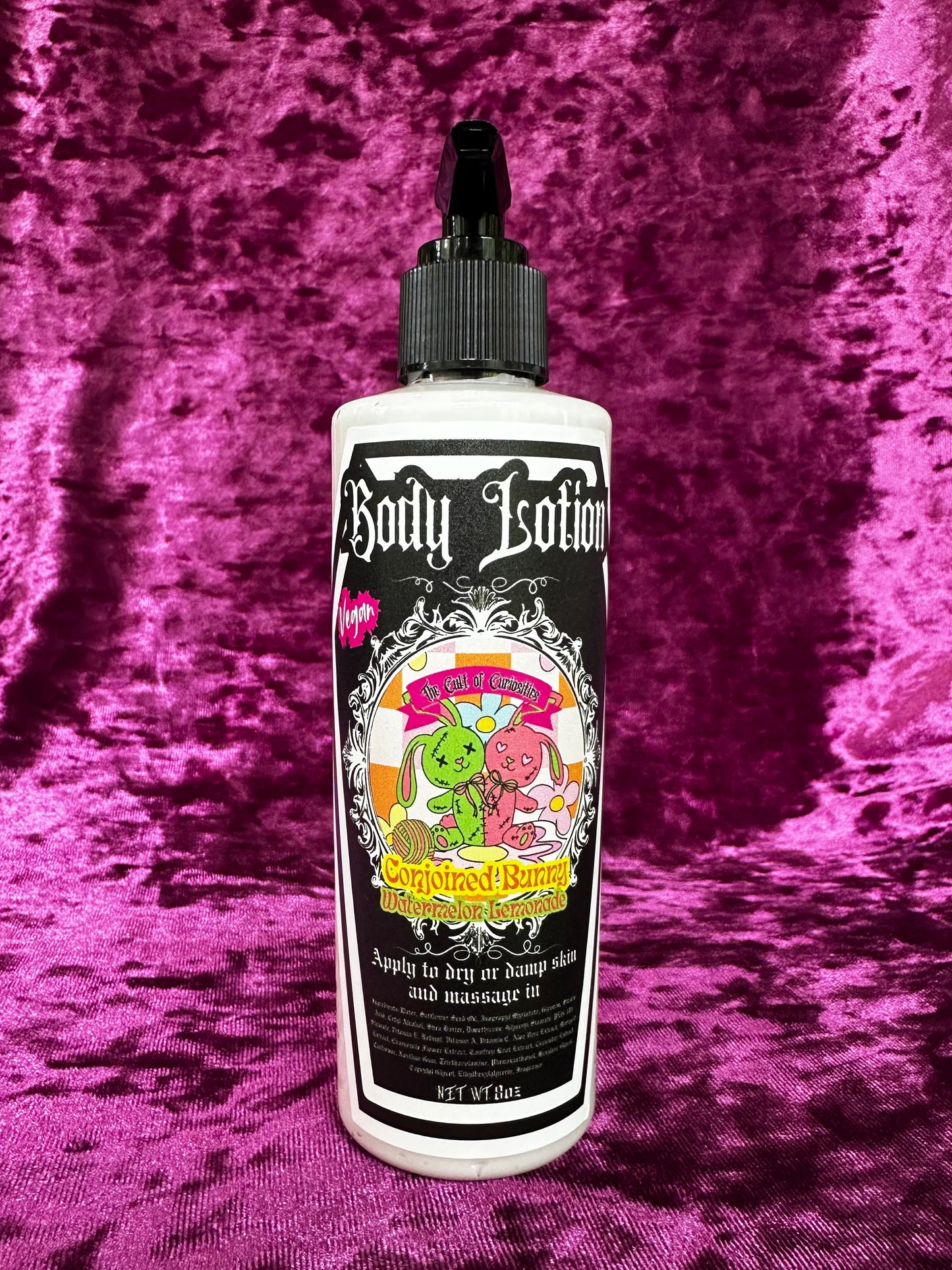 Conjoined bunny 8oz body lotion