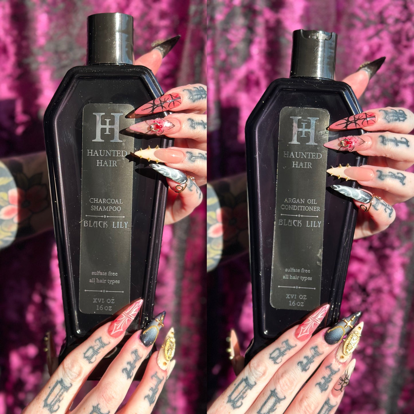 Haunted hair 16oz black lily shampoo