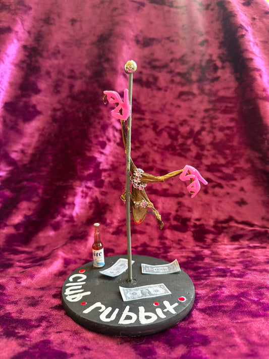 Stripper frog taxidermy