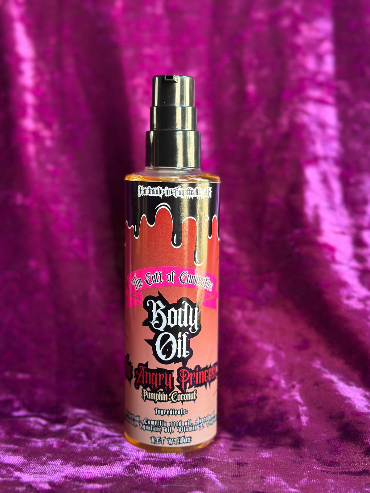The angry princess 8oz luxe body oil