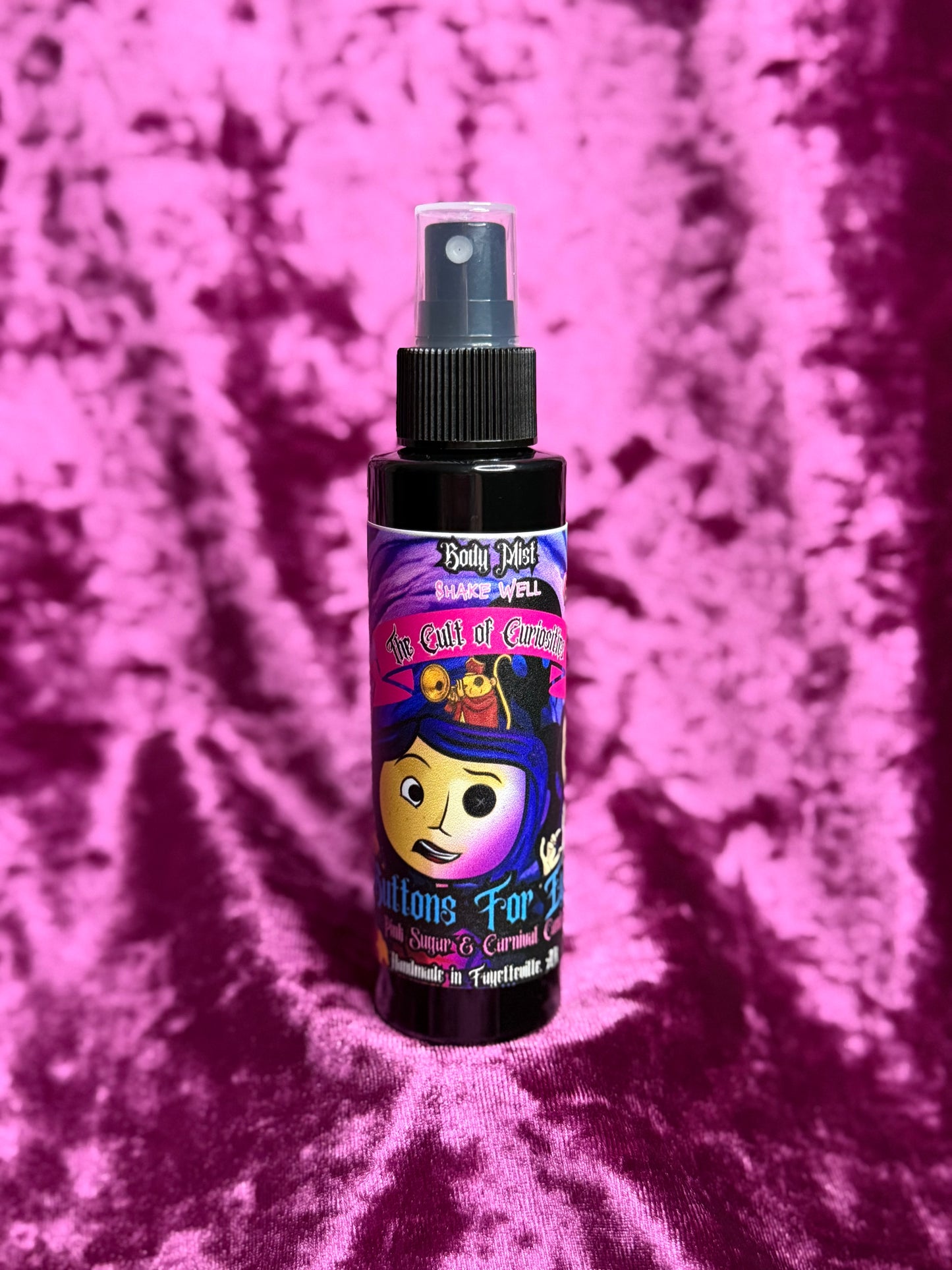 Buttons for eyes 4oz body mist