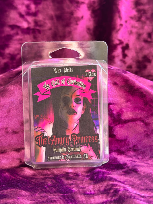 The angry princess 2.5oz wax melts