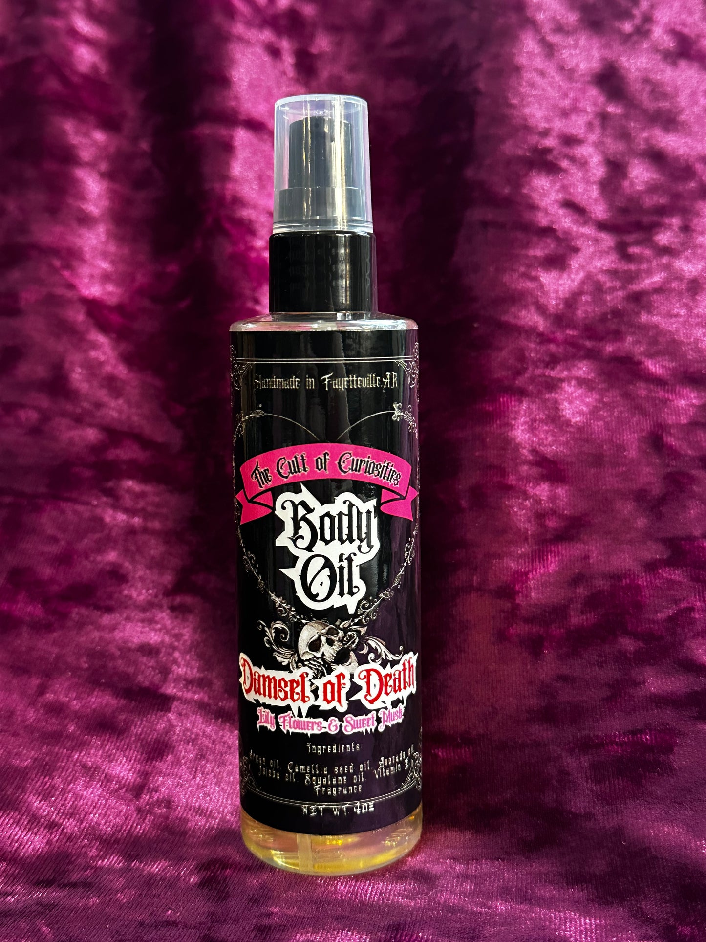 Damsel of death 4oz mini body oil