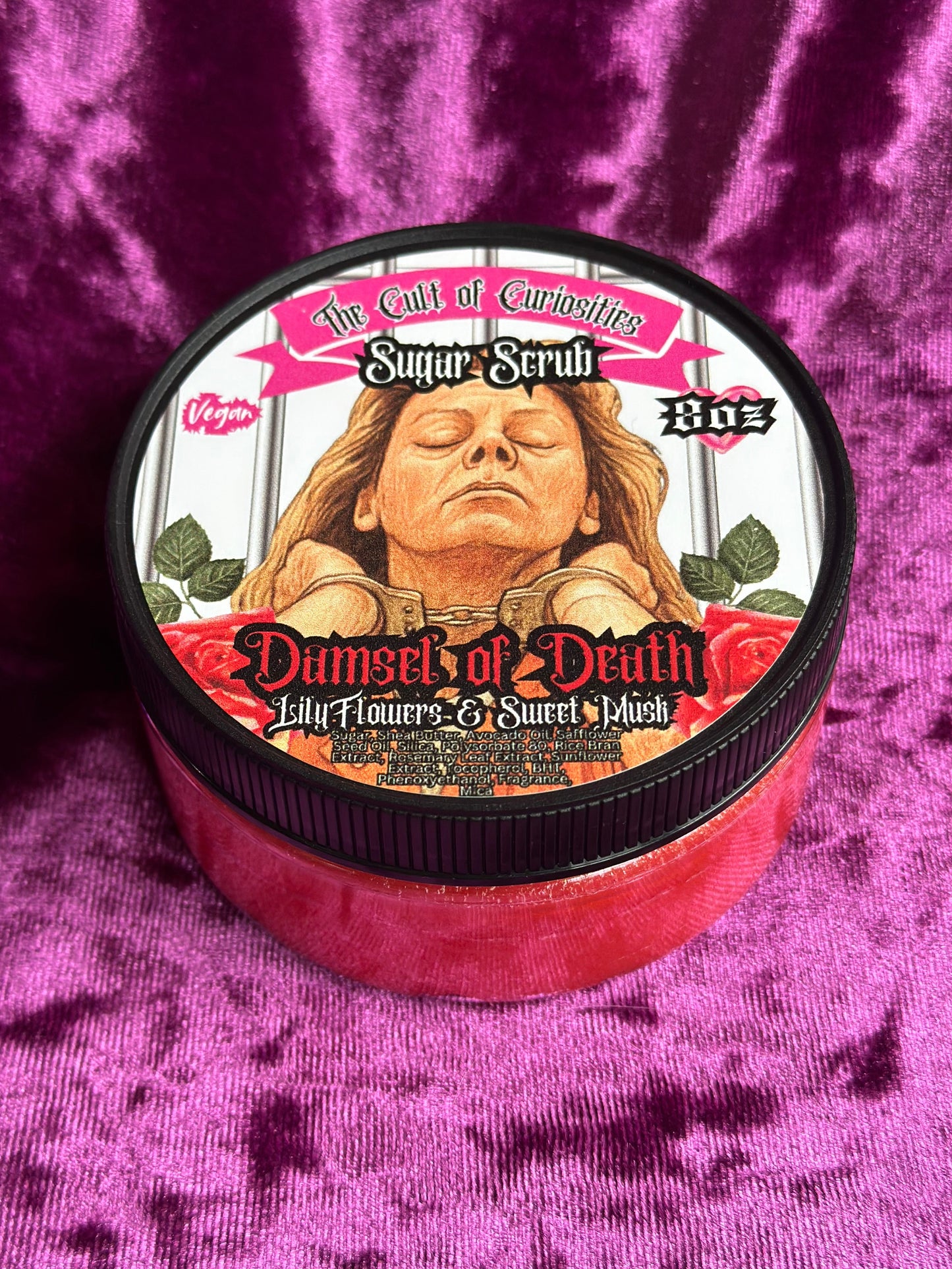Damsel of death 8oz sugar scrub