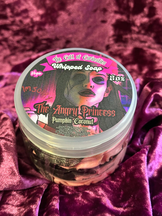 The angry princess 8oz whipped soap