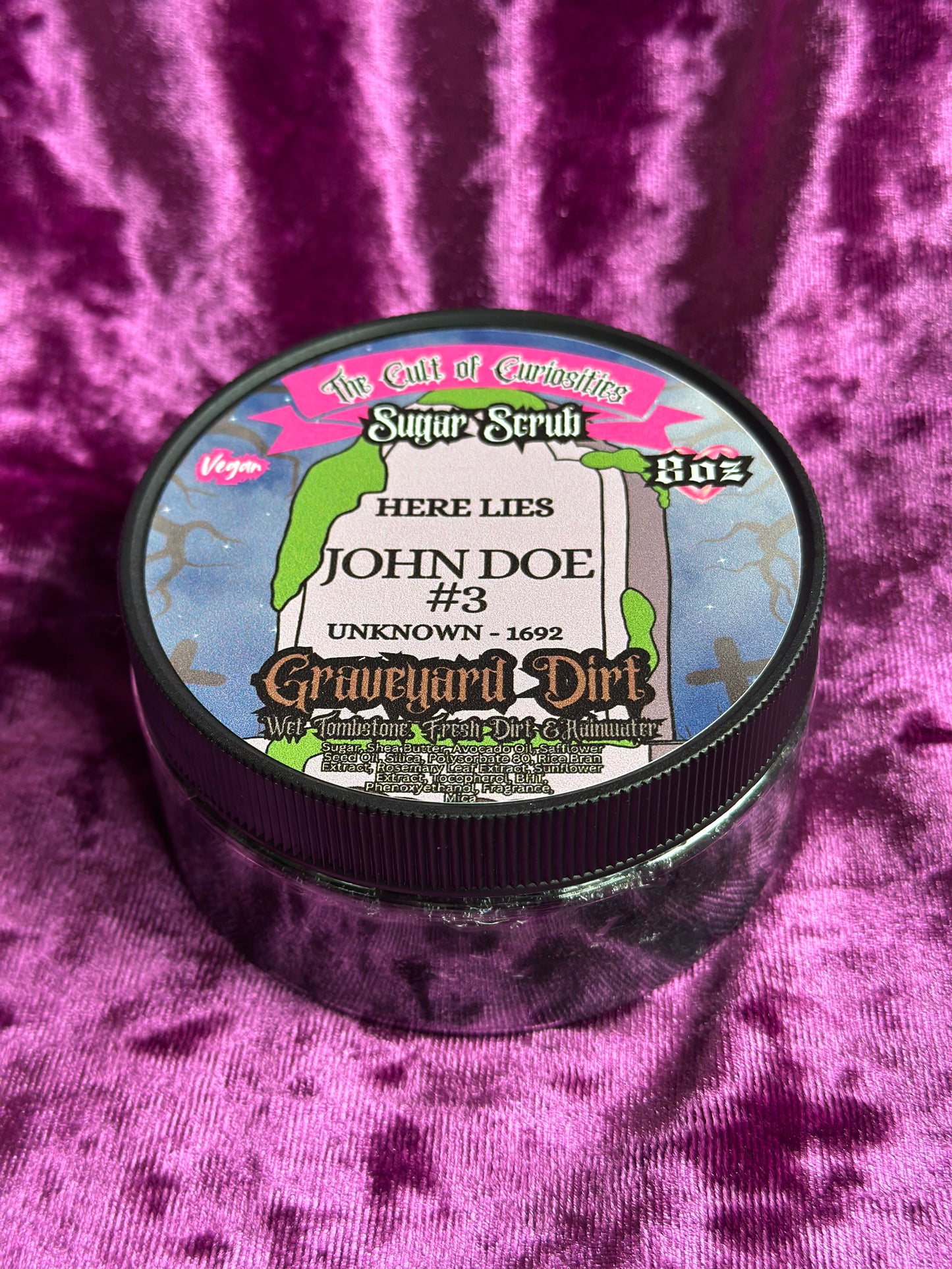 Graveyard dirt 8oz sugar scrub