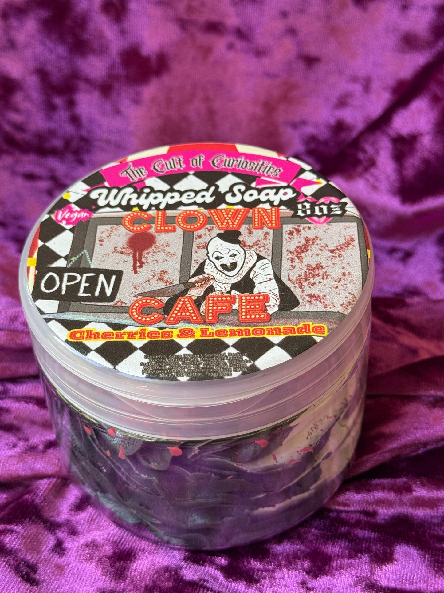 Clown cafe 8oz whipped soap