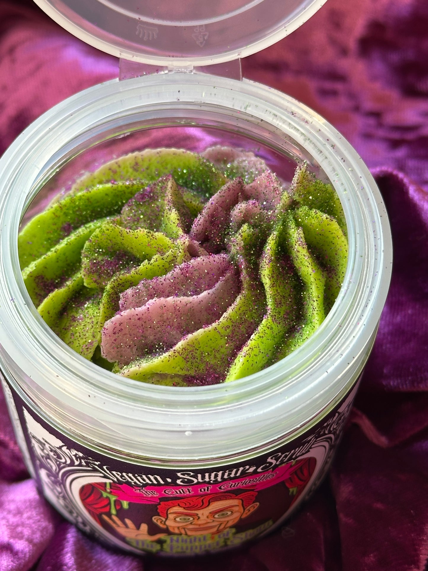 Night of the puppet show 8oz sugar scrub