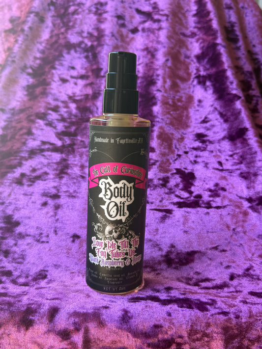 Love me til the fog takes us 8oz luxe body oil