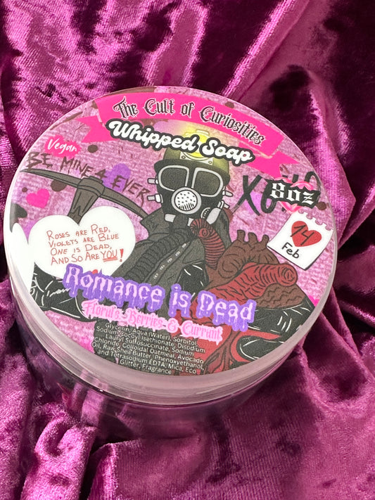 Romance is dead 8oz whipped soap