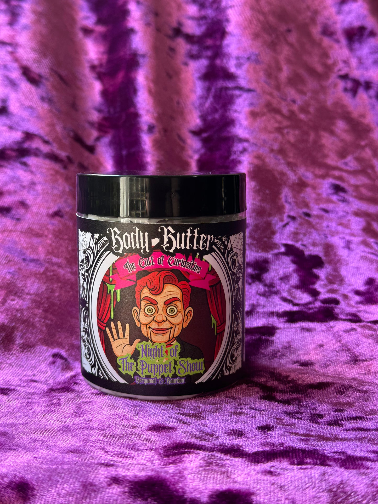 Night of the puppet show 8oz body butter