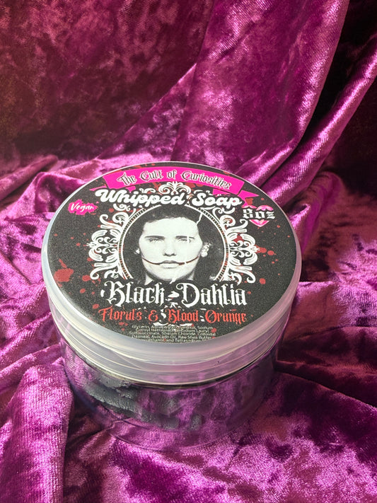 Black Dahlia 8oz whipped soap