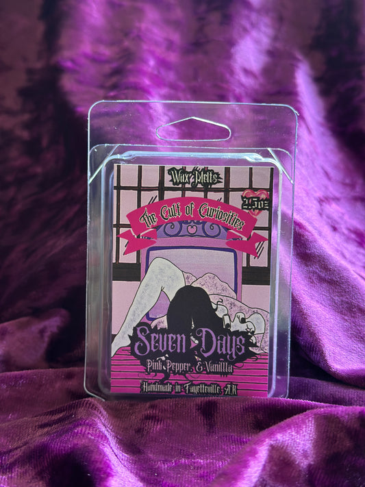 Seven days 2.5oz wax melts