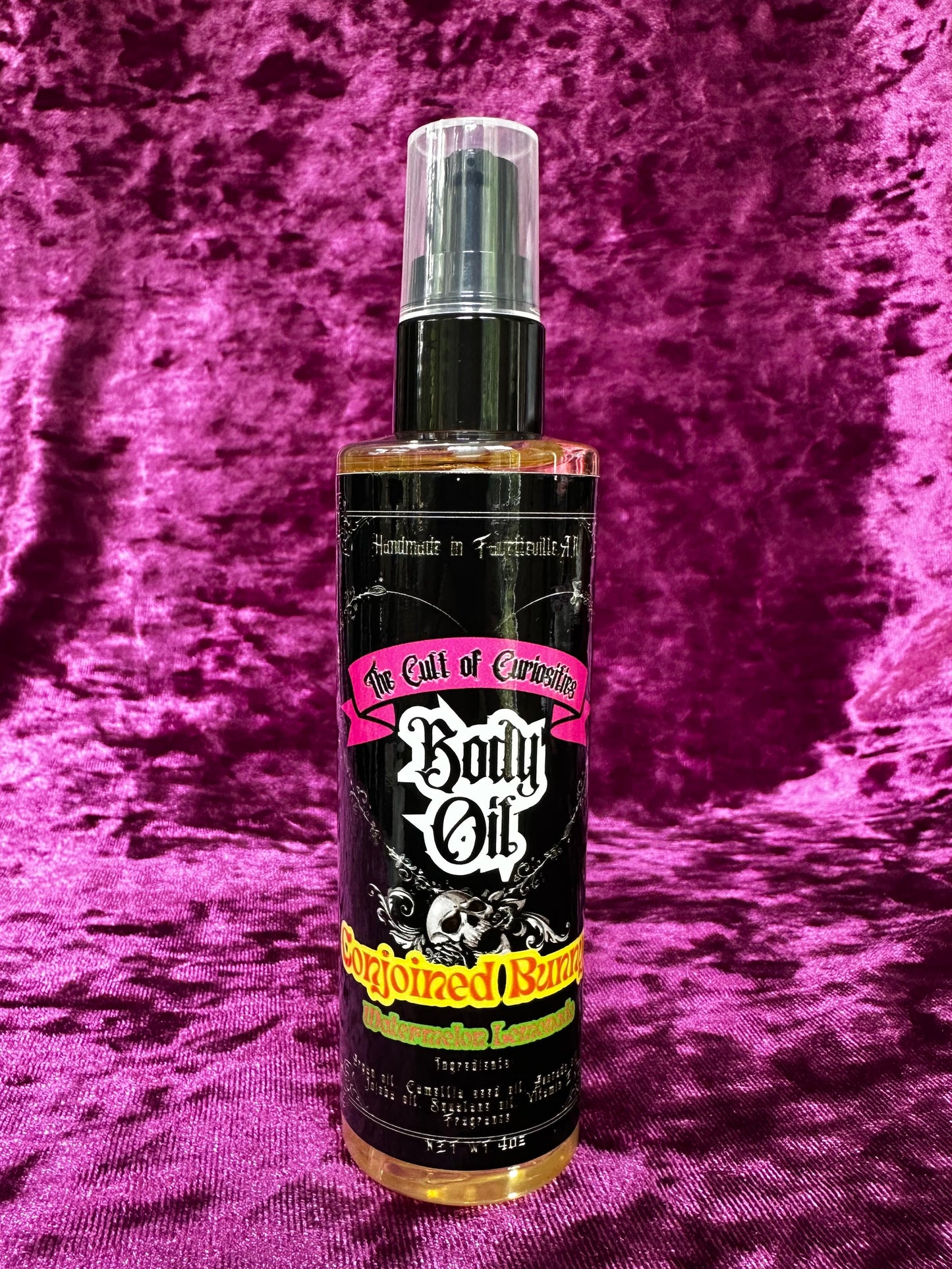 Conjoined bunny 4oz mini body oil