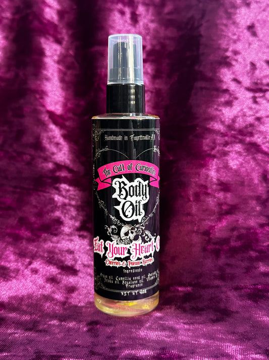 Eat your heart out 4oz mini body oil