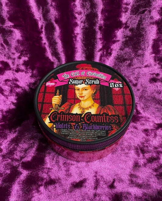 Crimson countess 8oz sugar scrub