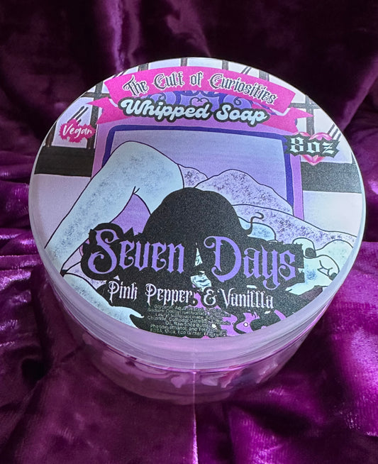 Seven days 8oz whipped soap