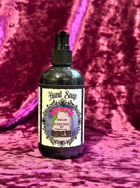 Graveyard dirt 9oz hand soap