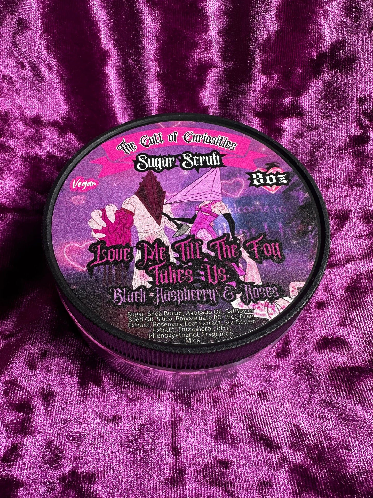 Love me til the fog takes us 8oz sugar scrub