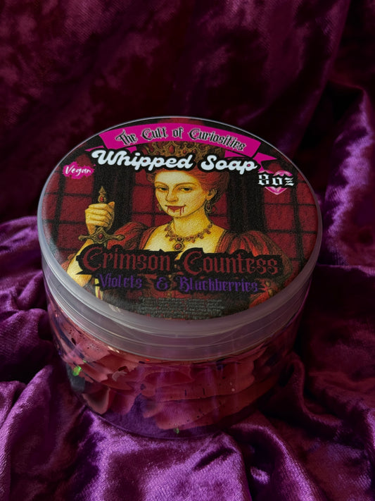 Crimson Countess 8oz whipped soap