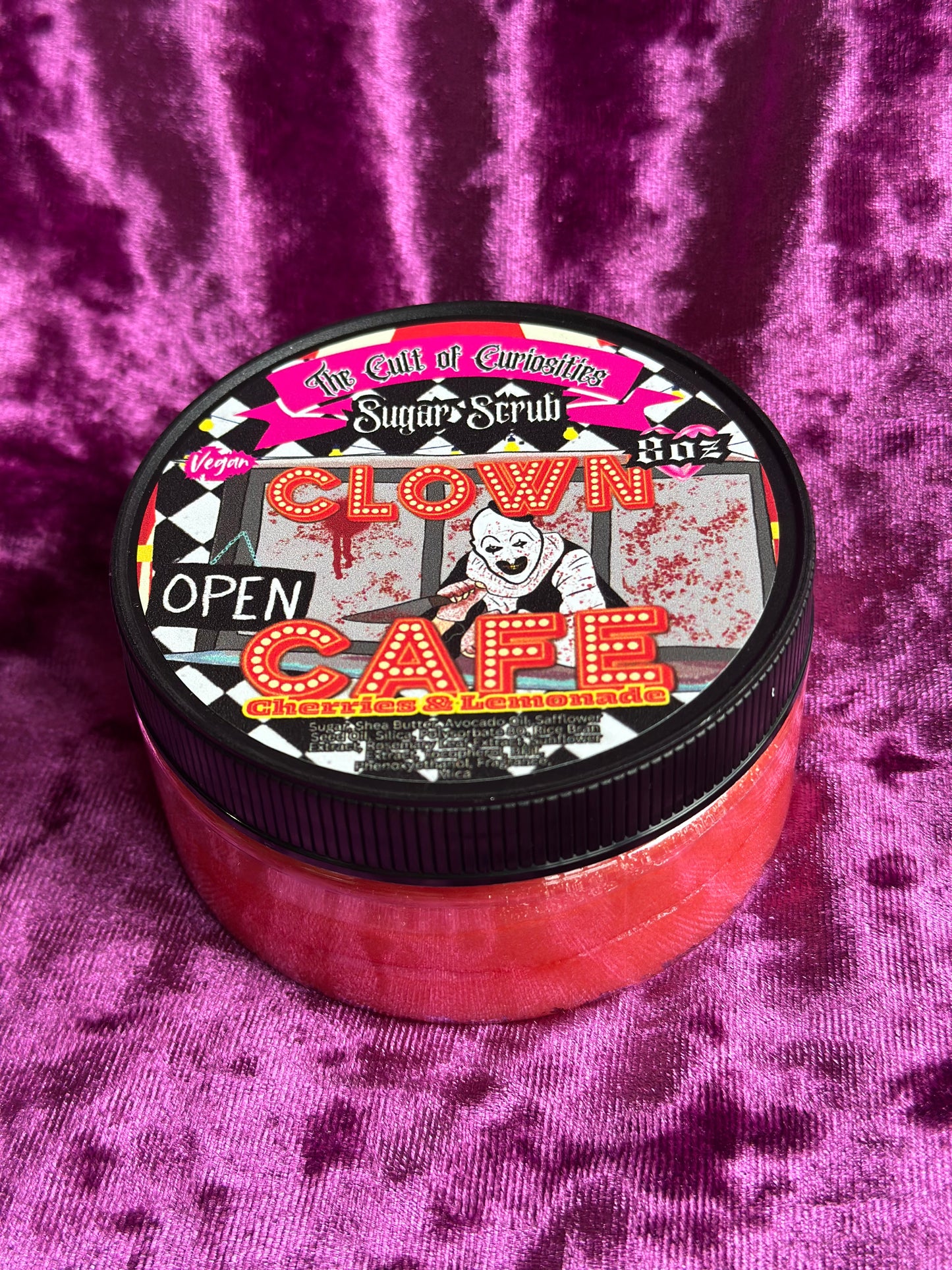 Clown cafe 8oz sugar scrub