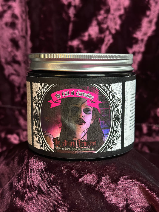 The angry princess 8oz wickless candle