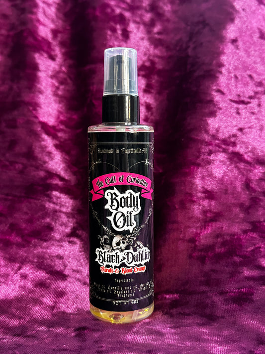 Black dahlia 4oz mini body oil