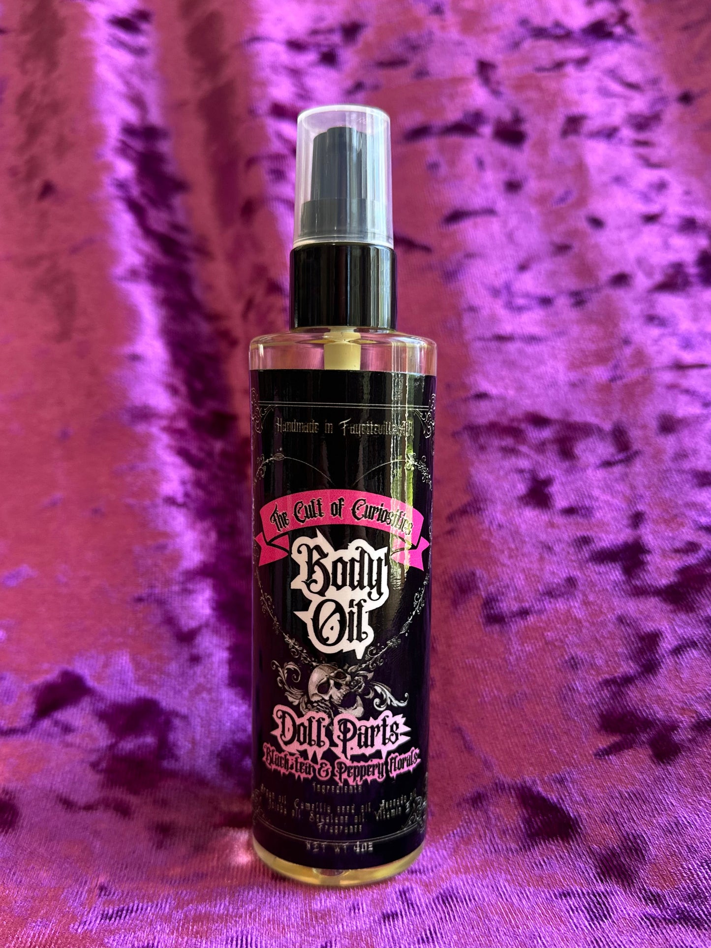 Doll parts 4oz mini body oil