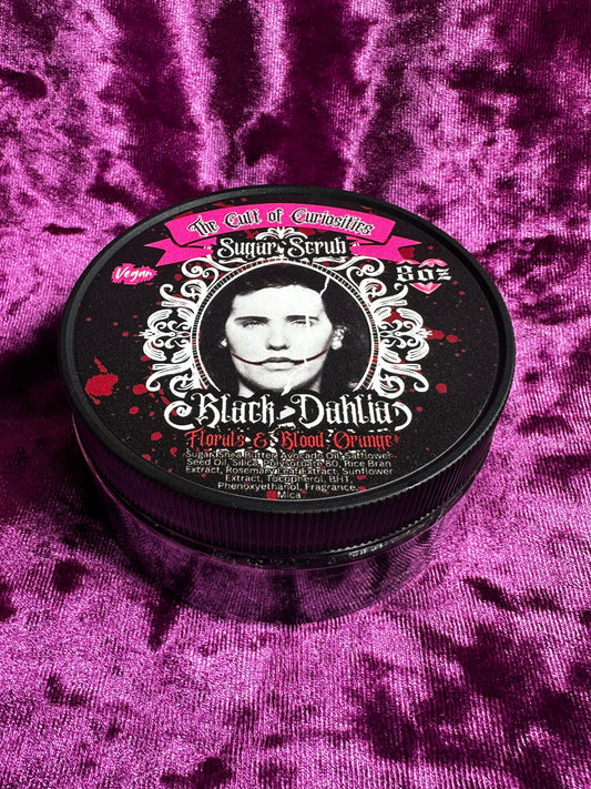 Black dahlia 8oz sugar scrub