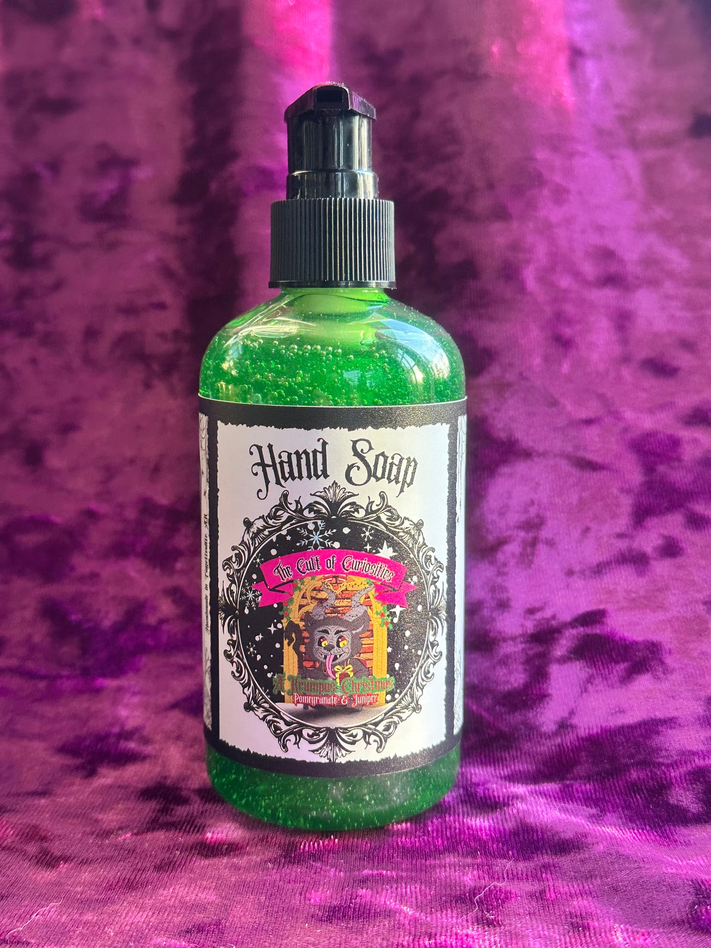 A krampus christmas 9oz hand soap
