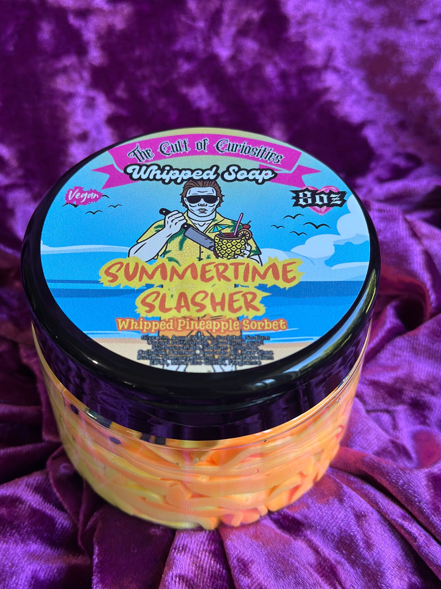 Summertime slasher 8oz whipped soap
