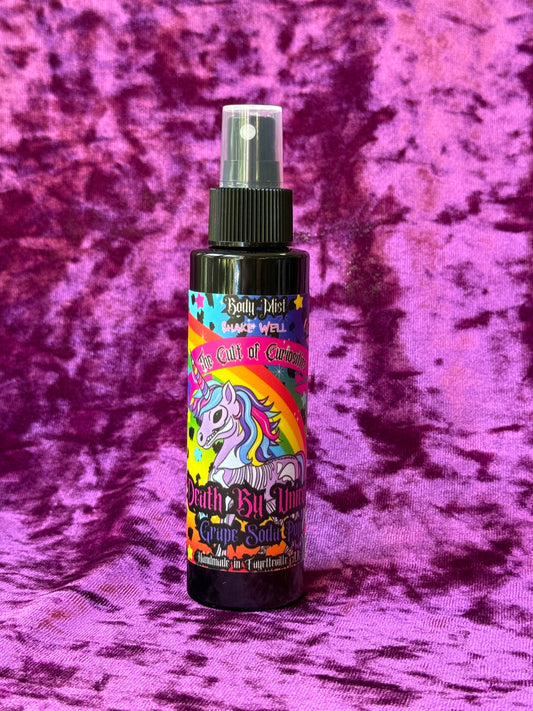 Death by unicorn 4oz body mist