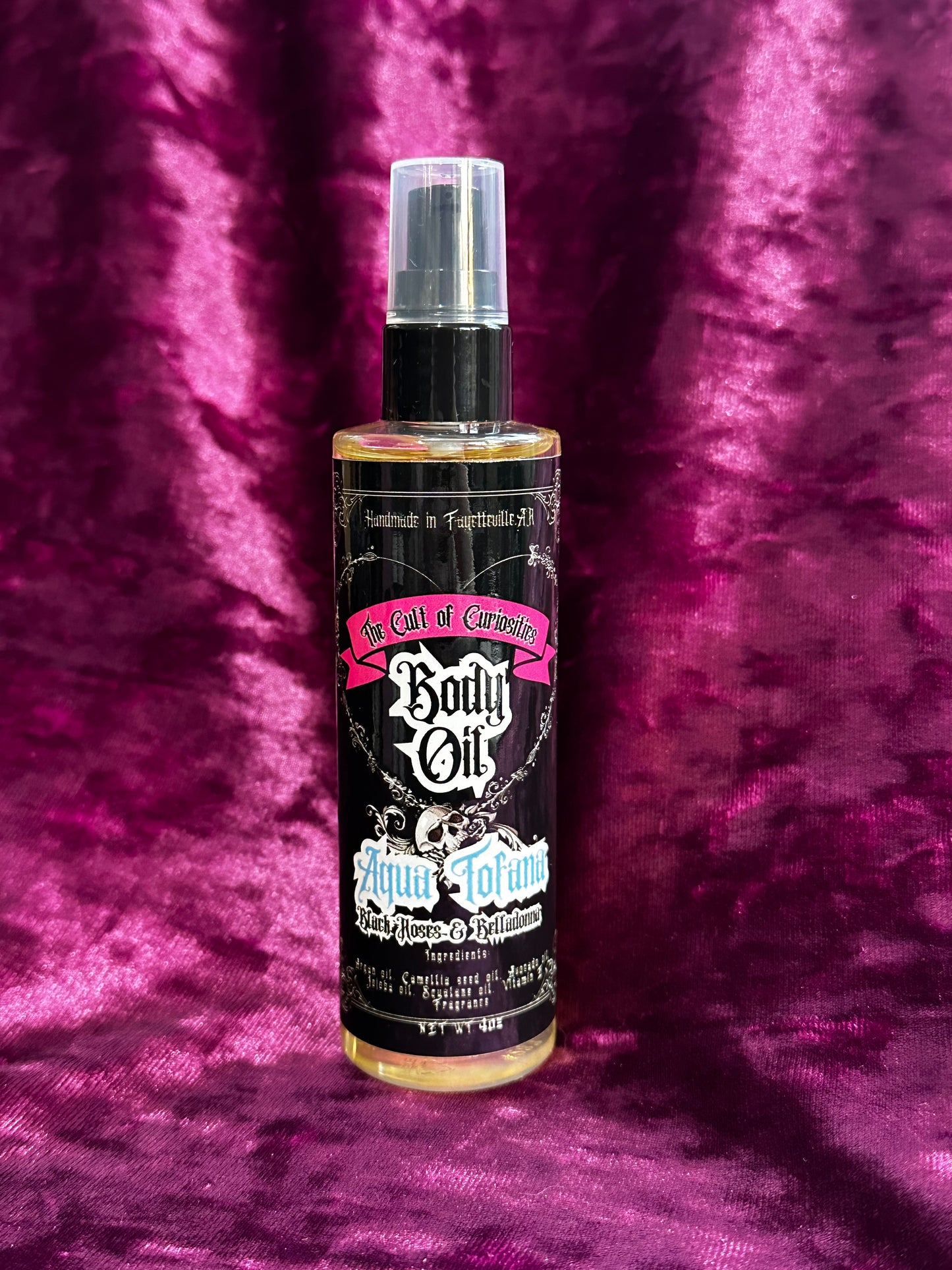 Aqua tofana 4oz mini body oil