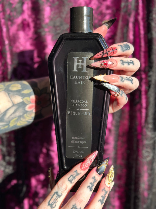 Haunted hair 16oz black lily shampoo