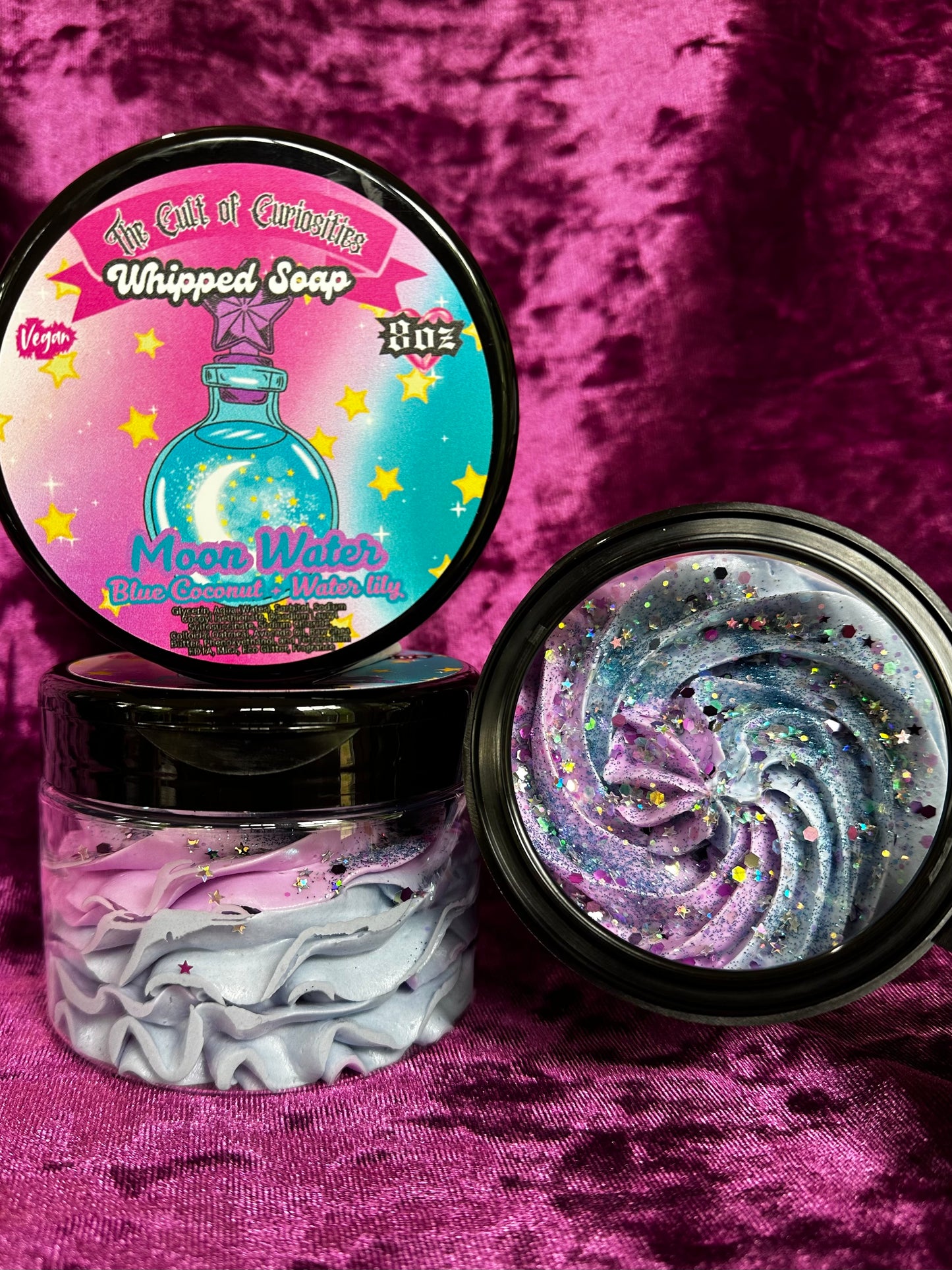Moon water 8oz whipped soap