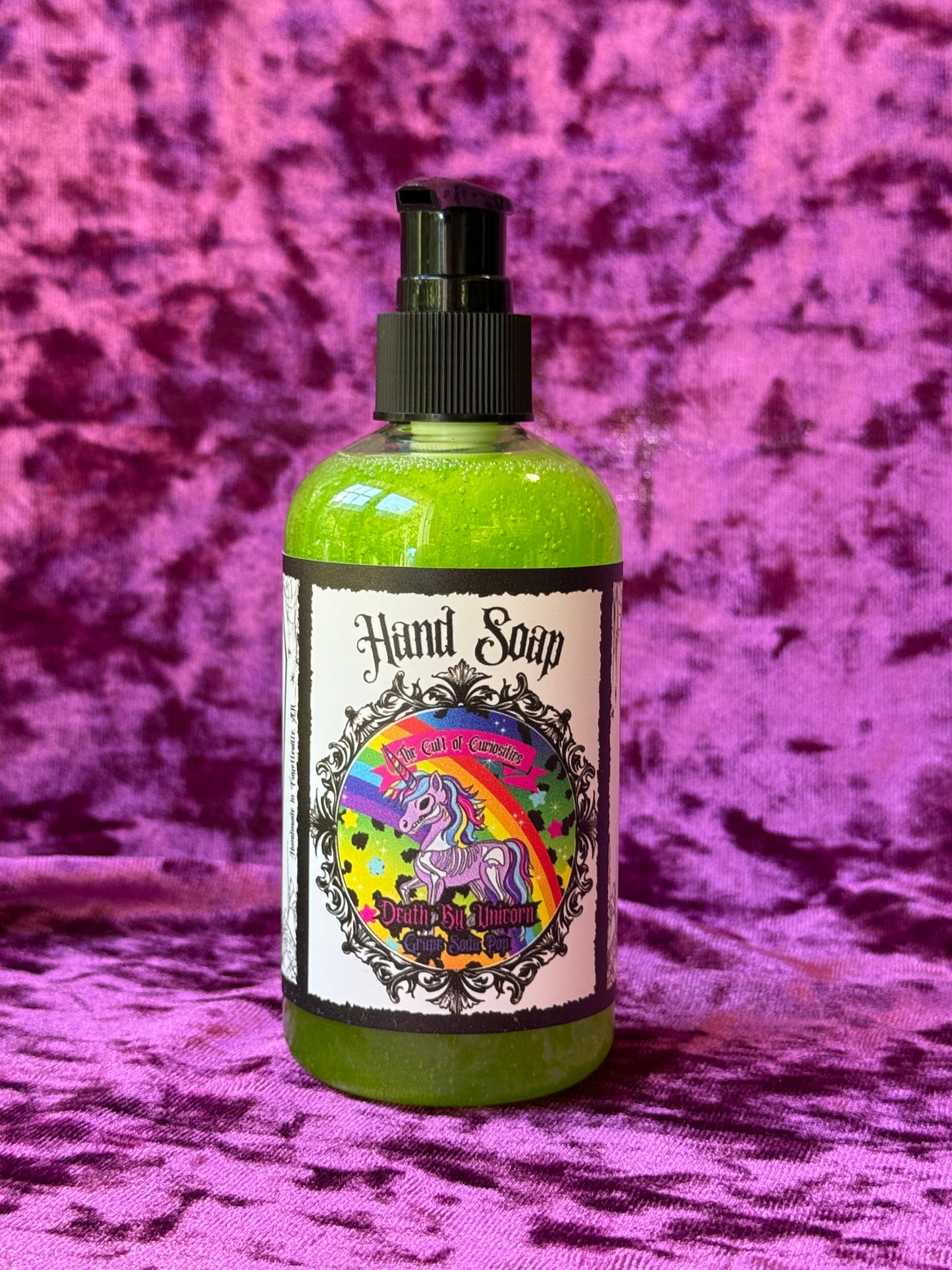 Death by unicorn 9oz hand soap