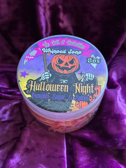 Halloween night 8oz whipped soap
